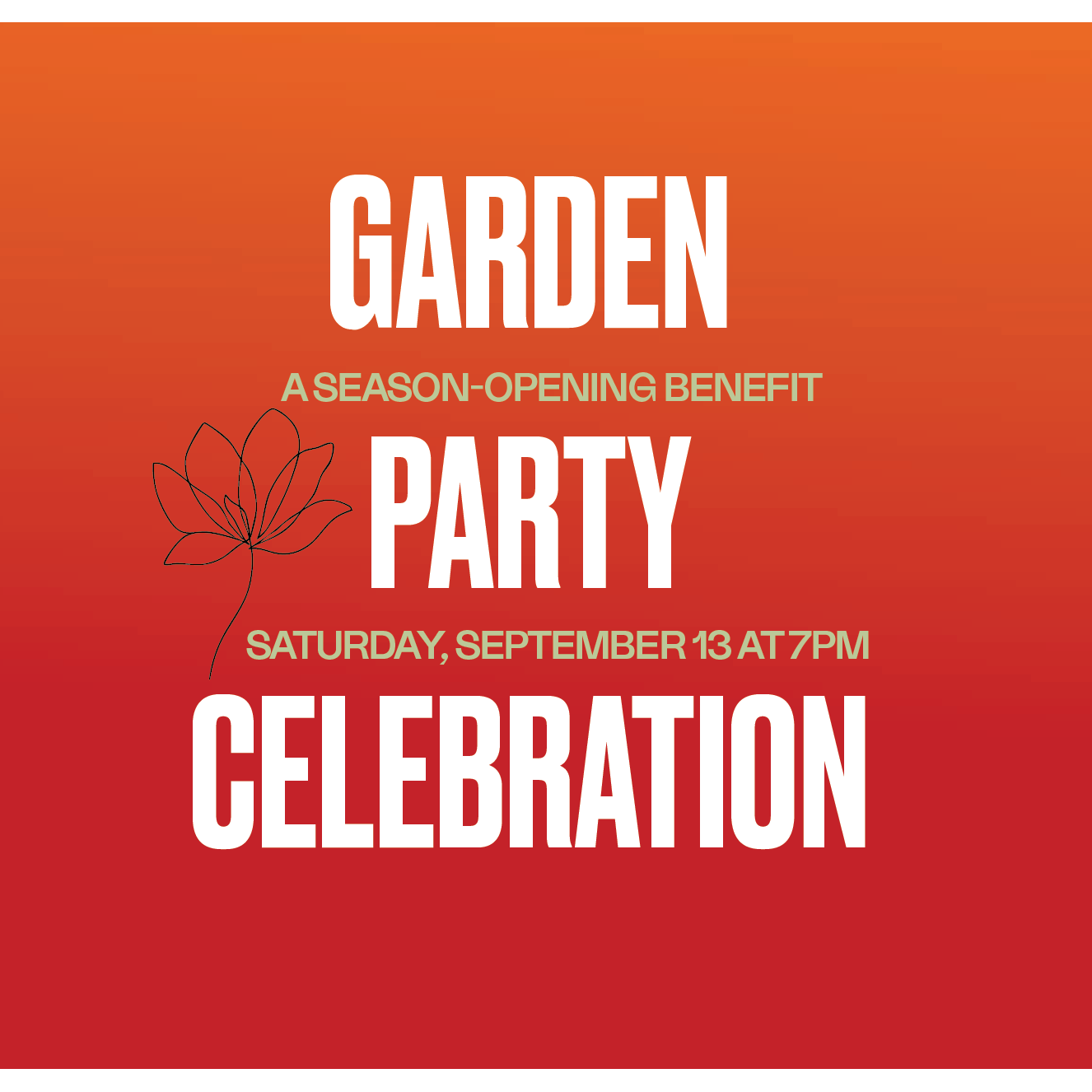 The Season-Opening Garden Party - logo